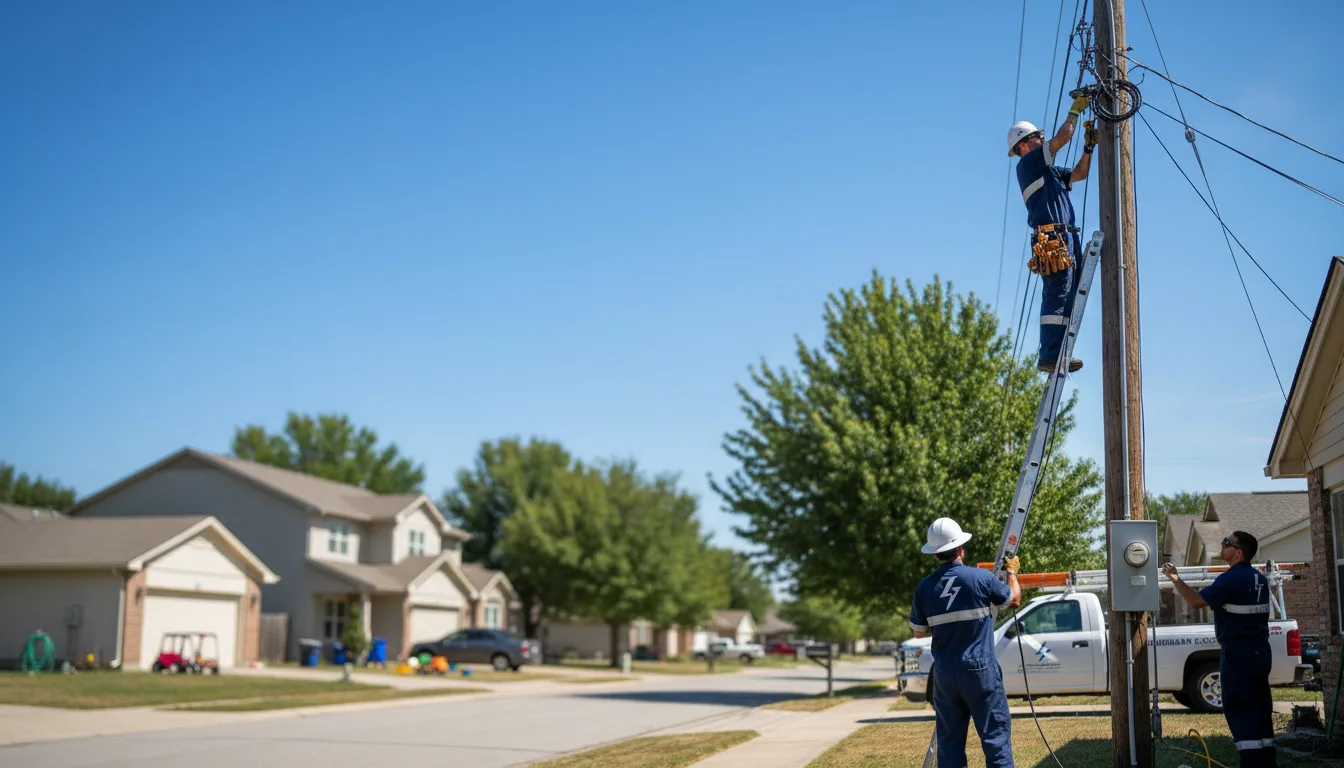 Residential electrician providing installation services in Byron, NE